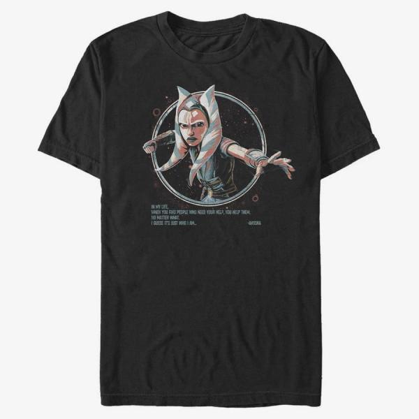 Tričko Merch Star Wars: Clone Wars - Just Who I Am Men's T-Shirt Black L