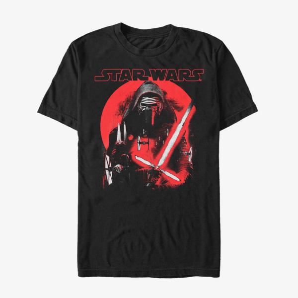 Queens Star Wars: Episode 7 - Ren Circle Men's T-Shirt Black