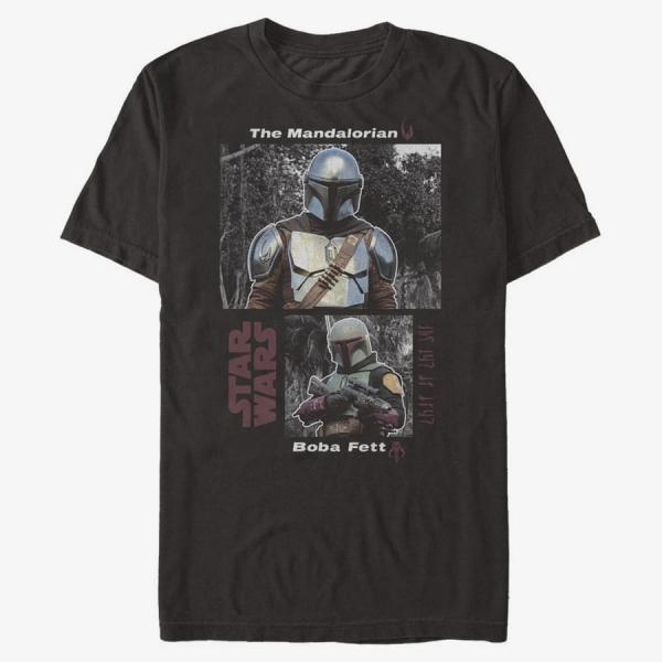 Tričko Merch Star Wars: Mandalorian - Bounty Bros Men's T-Shirt Black M