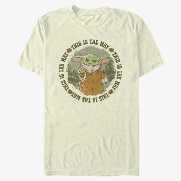 Queens Star Wars: Mandalorian - Conservation is the Way Men's T-Shirt Natural