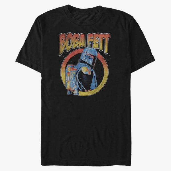 Queens Star Wars: Mandalorian - Dark Fett Men's T-Shirt Black