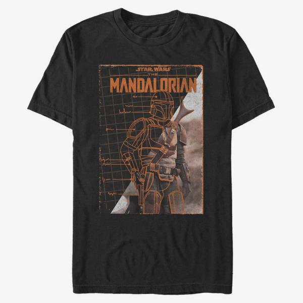 Queens Star Wars: Mandalorian - Gallery Poster Men's T-Shirt Black