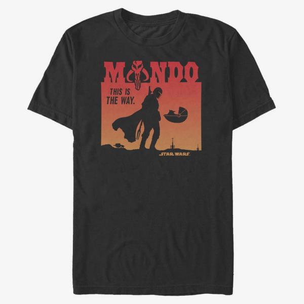 Tričko Merch Star Wars: Mandalorian - High Noon Men's T-Shirt Black S