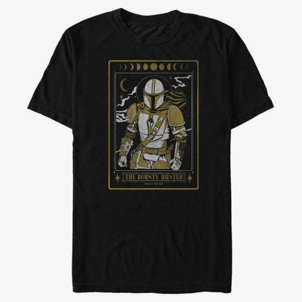 Tričko Merch Star Wars: Mandalorian - MANDO ASTRO Men's T-Shirt Black XL