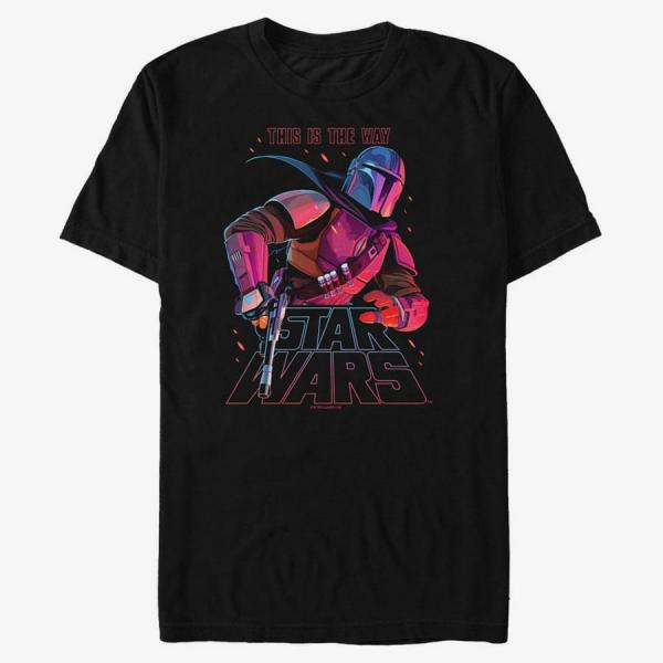 Tričko Merch Star Wars: Mandalorian - Night Ranger Men's T-Shirt Black L
