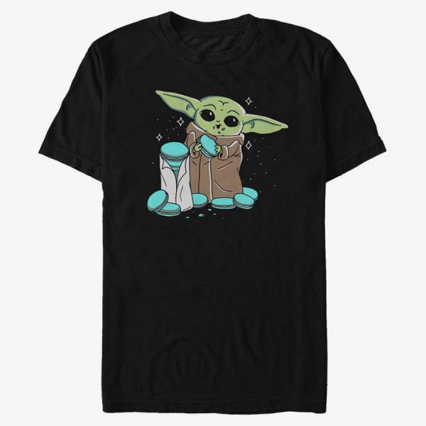 Queens Star Wars: Mandalorian - Snack Time Men's T-Shirt Black