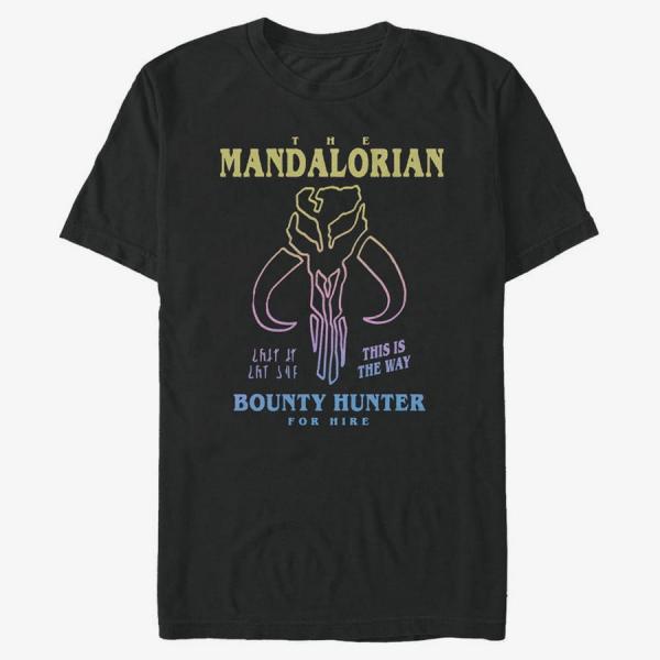 Tričko Merch Star Wars: Mandalorian - Symbol Drawn Men's T-Shirt Black S