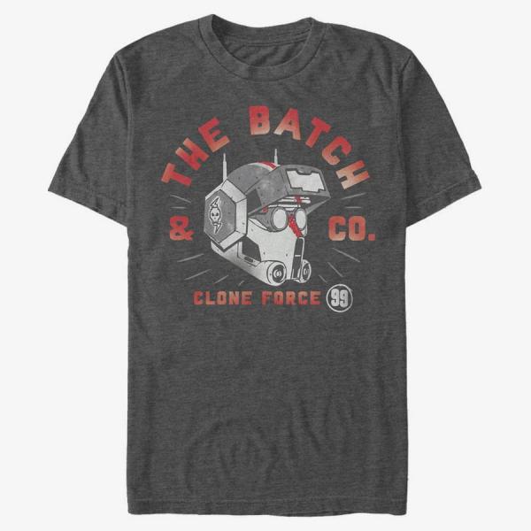 Tričko Merch Star Wars: The Bad Batch - Bad Batch Co Men's T-Shirt Dark Heather Grey S