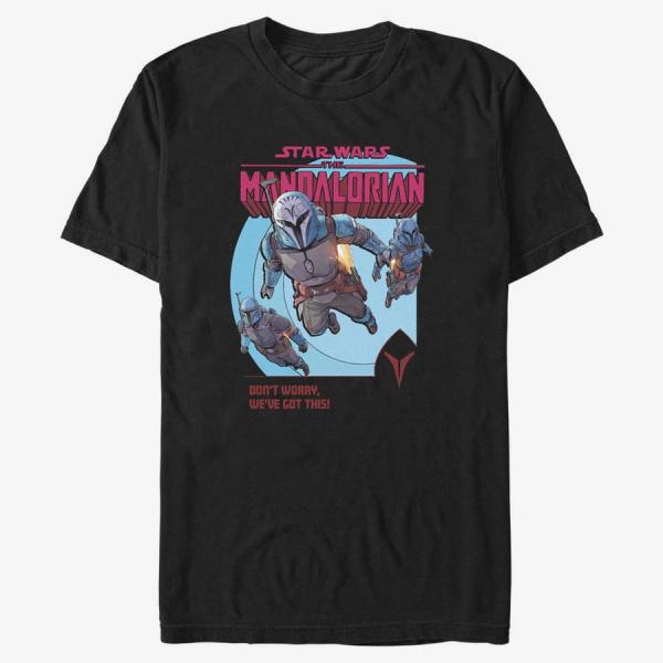 Tričko Merch Star Wars: The Mandalorian - We've Got This Men's T-Shirt Black XXXL