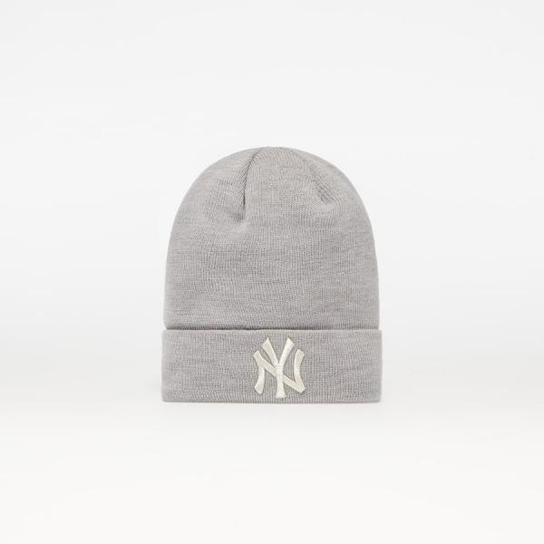 Kulich New Era New York Yankees Metallic Logo Womens Cuff Beanie Hat Grey