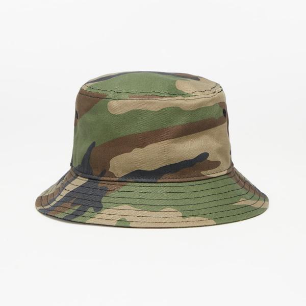 New Era Patterned Tapered Bucket Hat Woodland Camo