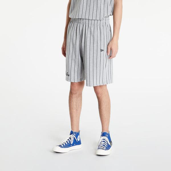 Šortky New Era Pinstripe Short Heather Grey/ Black
