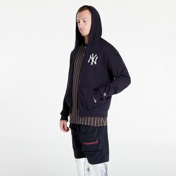 Mikina New Era League Essential New York Yankees MLB Hoodie Navy/ White