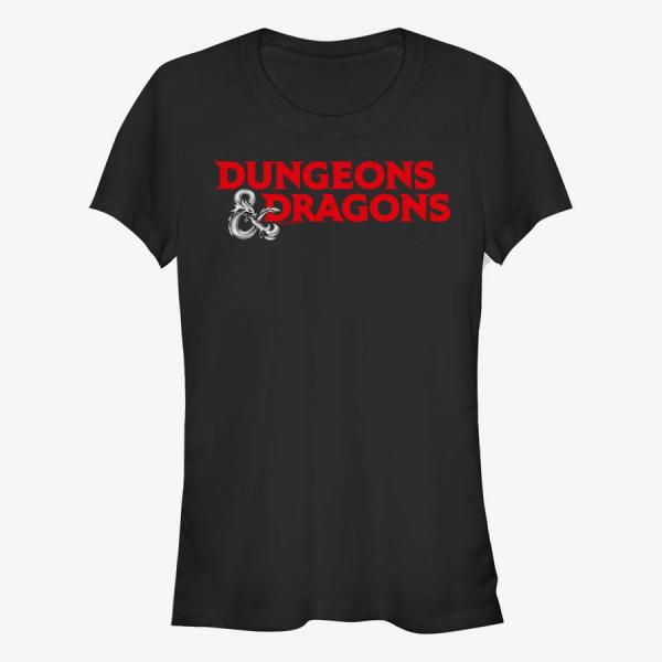 Tričko Merch Hasbro Dungeons & Dragons - Rendered Logo Women's T-Shirt Black M