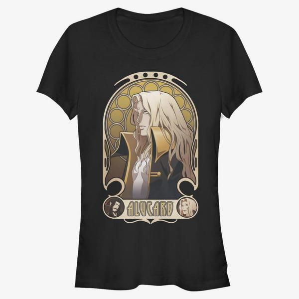 Tričko Merch Netflix Castlevania - Alucard Nouveau Women's T-Shirt Black S