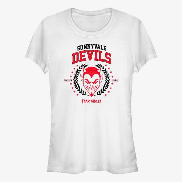 Queens Netflix Fear Street - Sunnyvale Devils Women's T-Shirt White