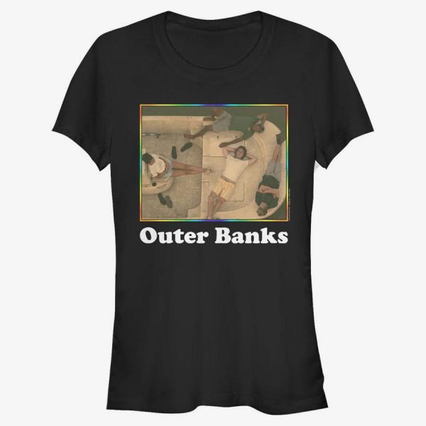 Queens Netflix Outer Banks - CLASSIC GROUP SHOT Women's T-Shirt Black