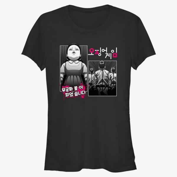 Queens Netflix Squid Game - Doll Manga Women's T-Shirt Black