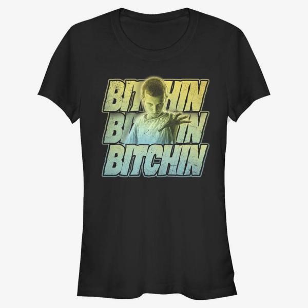 Tričko Merch Netflix Stranger Things - Bitchin Eleven Women's T-Shirt Black L