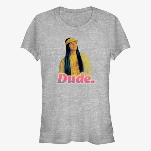 Tričko Merch Netflix Stranger Things - Dude Retro Women's T-Shirt Heather Grey S