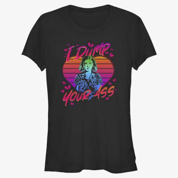 Queens Netflix Stranger Things - I DUMP YOUR ASS Women's T-Shirt Black