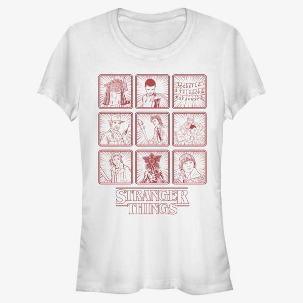 Tričko Merch Netflix Stranger Things - Season One Line Women's T-Shirt White XL