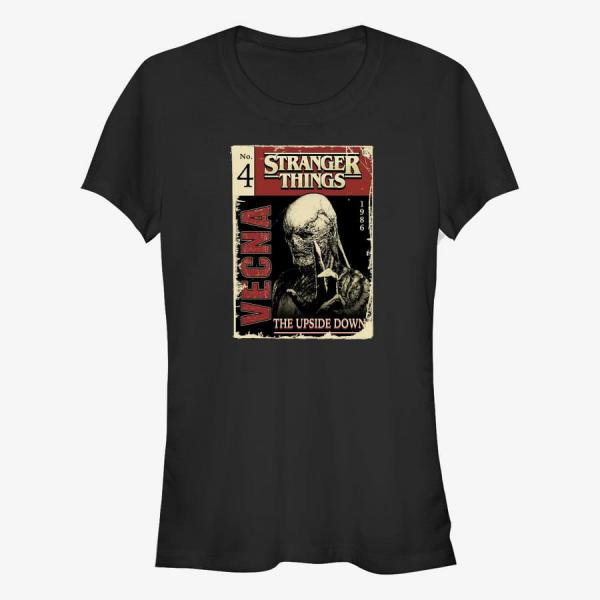 Tričko Merch Netflix Stranger Things - VECNA Pulp Comic Women's T-Shirt Black M