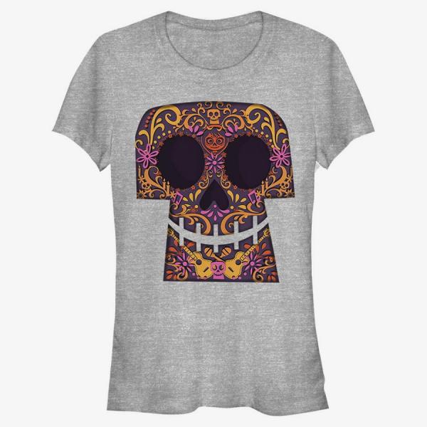 Tričko Merch Pixar Coco - Paper Cut Coco Women's T-Shirt Heather Grey S