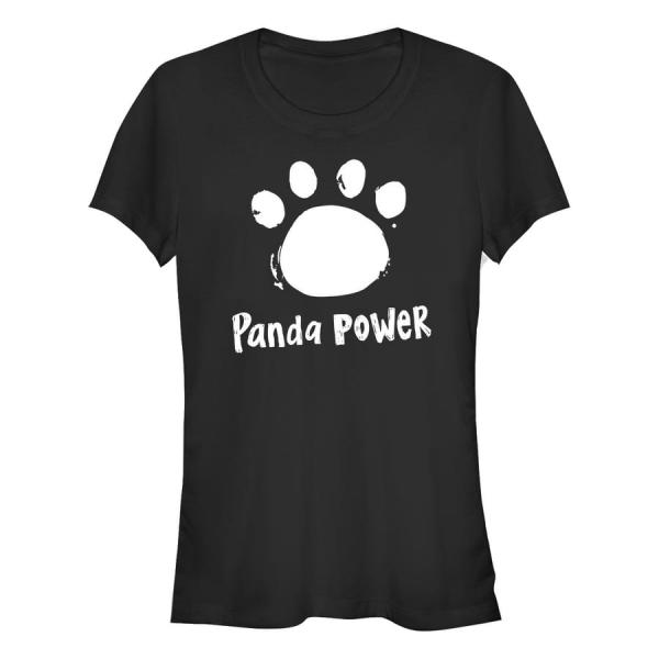 Tričko Merch Pixar Turning Red - Panda Power Women's T-Shirt Black L
