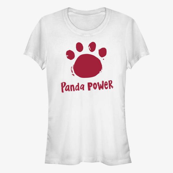 Tričko Merch Pixar Turning Red - Panda Power Women's T-Shirt White S