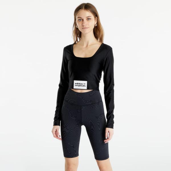 Dámský top adidas Originals Long Sleeve Crop Black