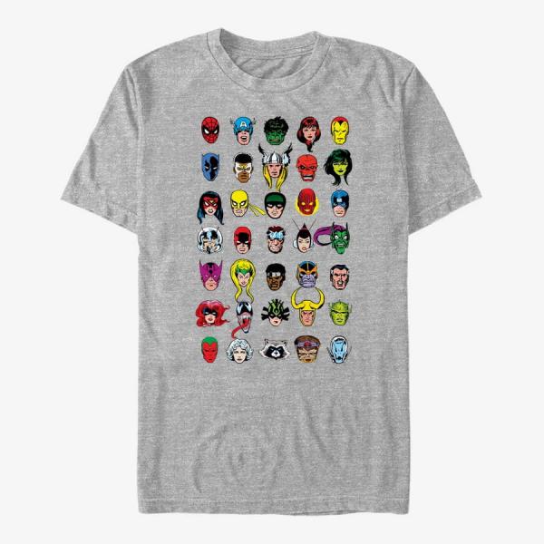 Queens Marvel - Hero Pack Men's T-Shirt Heather Grey
