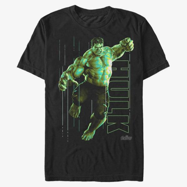 Queens Marvel Avengers: Infinity War - Hulk Glow Unisex T-Shirt Black