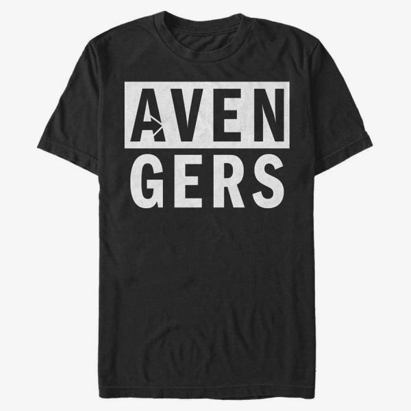 Tričko Merch Marvel Avengers Classic - AVENGERS Icon Men's T-Shirt Black XXL