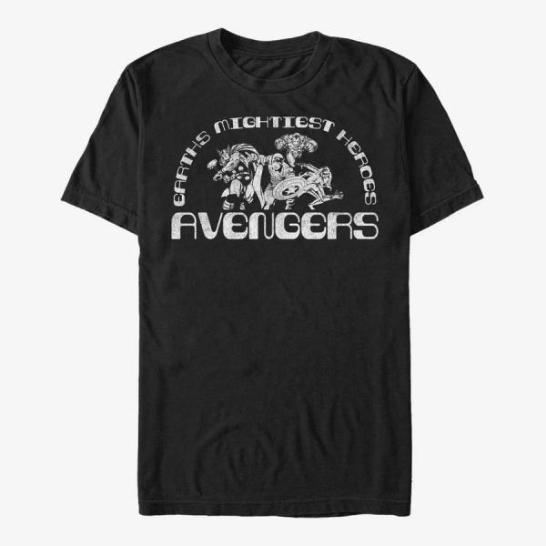 Tričko Merch Marvel Avengers Classic - AVENGERS Men's T-Shirt Black L