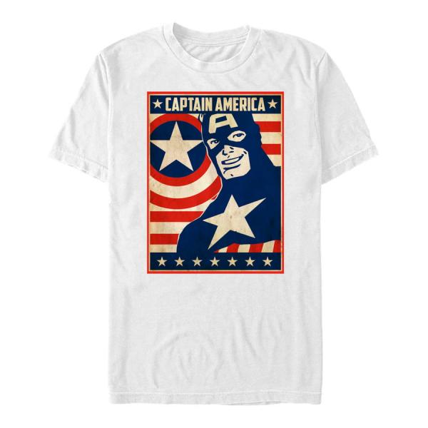 Tričko Merch Marvel Avengers Classic - Da Poster Men's T-Shirt White S