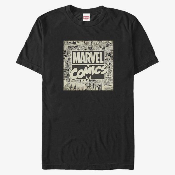 Tričko Merch Marvel Avengers Classic - Marvel Logo Men's T-Shirt Black S