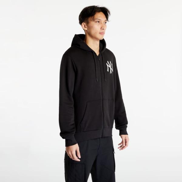 New Era New York Yankees MLB League Essential Black Full-Zip Hoodie Black