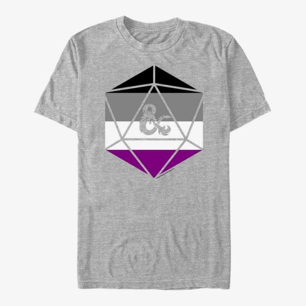 Queens Dungeons & Dragons - Ace Ampersand Unisex T-Shirt Heather Grey