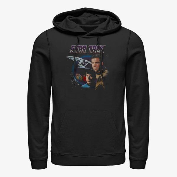 Queens Paramount Star Trek - Vintage Poster Unisex Hoodie Black