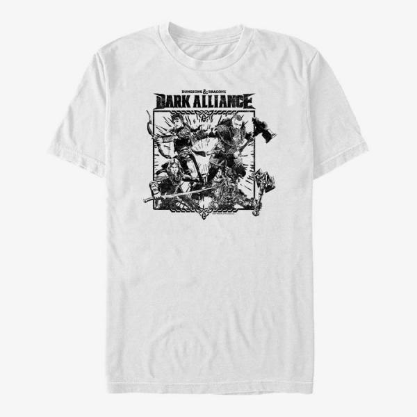 Queens Dungeons & Dragons - Character Poster Unisex T-Shirt White