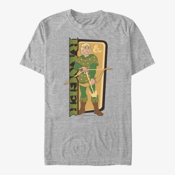 Queens Dungeons & Dragons - Ranger Green Unisex T-Shirt Heather Grey
