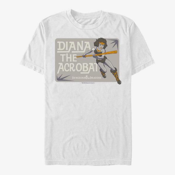 Queens Dungeons & Dragons - Diana Acrobat Unisex T-Shirt White