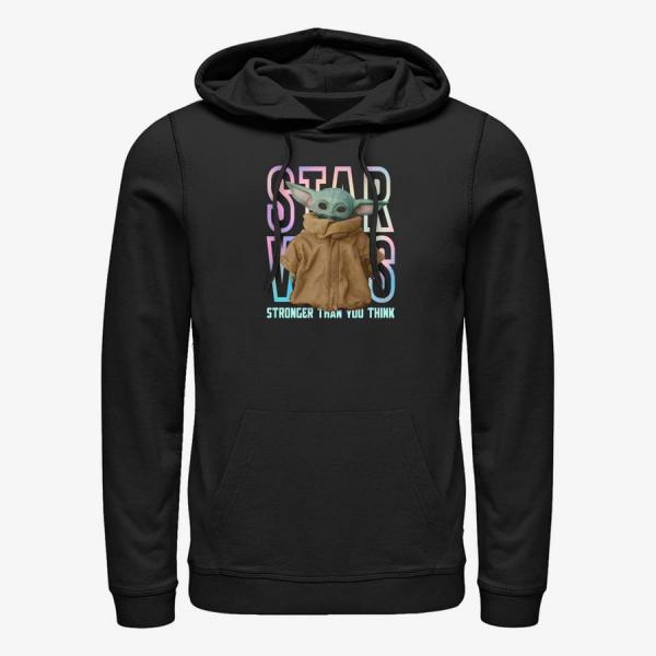 Queens Star Wars: The Mandalorian - GROGU GRADIENT LOGO Unisex Hoodie Black