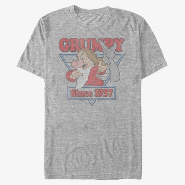 Queens Disney Princesses - A Little Grumpy Unisex T-Shirt Heather Grey
