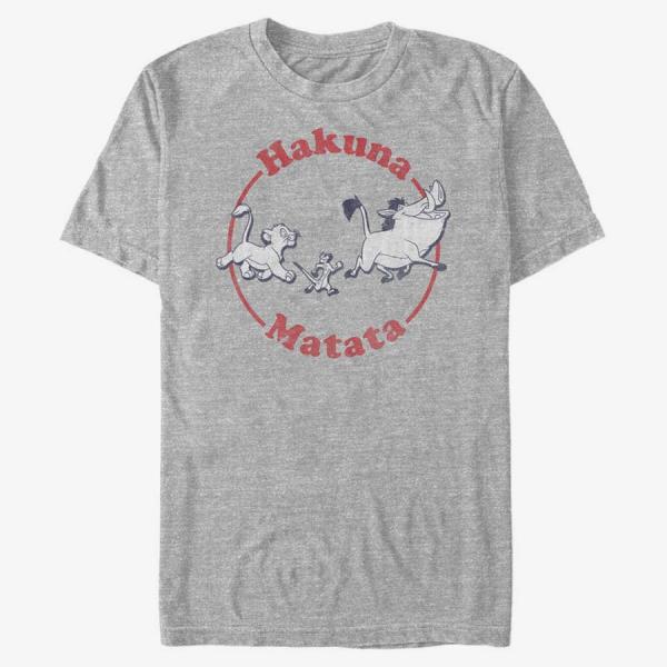 Queens Disney The Lion King - Classic Motto Unisex T-Shirt Heather Grey