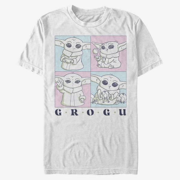 Queens Star Wars: The Mandalorian - GROGU CUTE BOXUP Unisex T-Shirt White