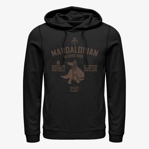 Queens Star Wars: The Mandalorian - Blurrg Rider Unisex Hoodie Black