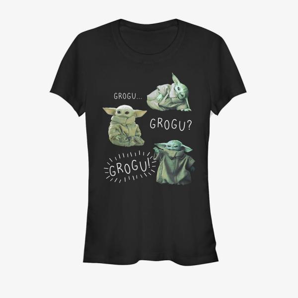 Queens Star Wars: Mandalorian - MandoMon Epi6 Captured Women's T-Shirt Black