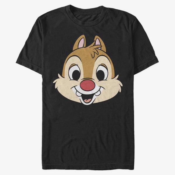 Queens Disney Classics Mickey & Friends - Dale Big Face Unisex T-Shirt Black